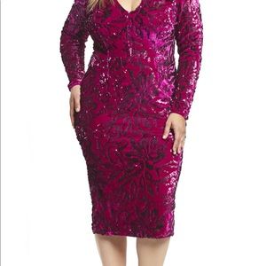 Dress The Population Plus Size Midi Dress